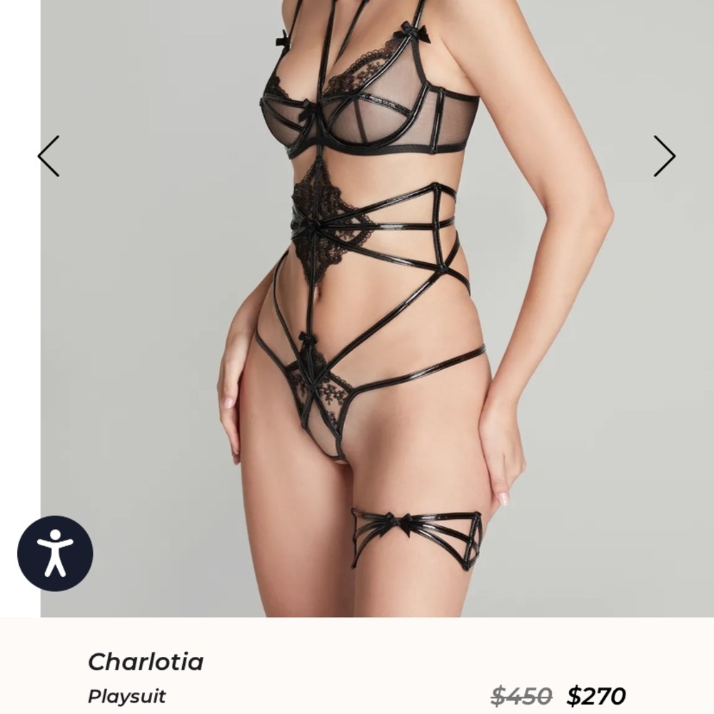 ISO—-Charlotia Black Playsuit